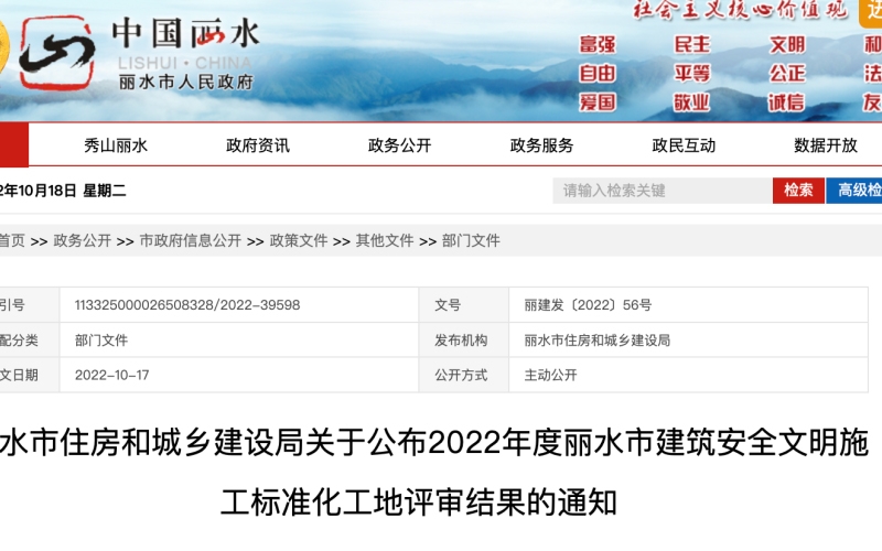 最新公布！麗水68個工程項目獲獎了！